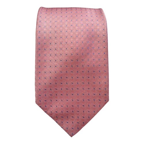 Pre-owned Saks Fifth Avenue Silk Tie In Pink