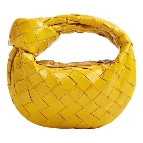 Pre-owned Bottega Veneta Jodie Leather Handbag In Yellow