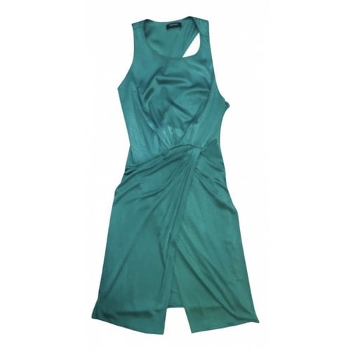 Pre-owned Versace Dress In Turquoise