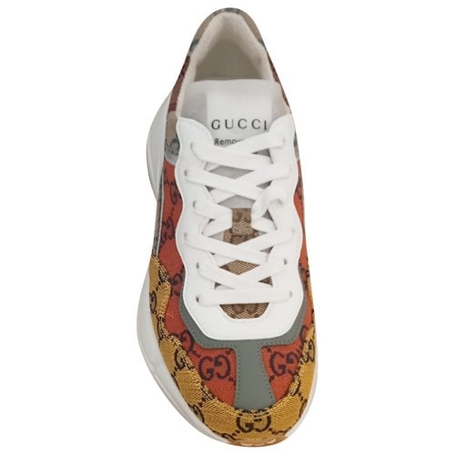 Pre-owned Gucci Rhyton Cloth Trainers In Multicolour