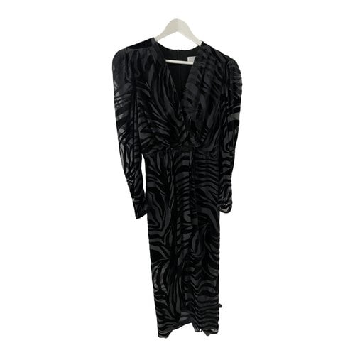 Pre-owned Iro Velvet Mid-length Dress In Black