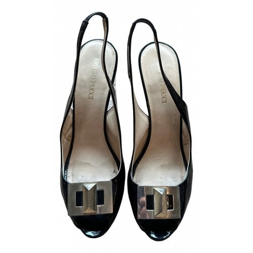 Pre-owned Emilio Pucci Leather Sandals In Black