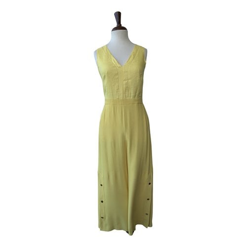 Pre-owned Max & Co Linen Jumpsuit In Yellow