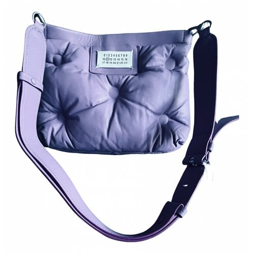 Pre-owned Maison Margiela Leather Handbag In Purple