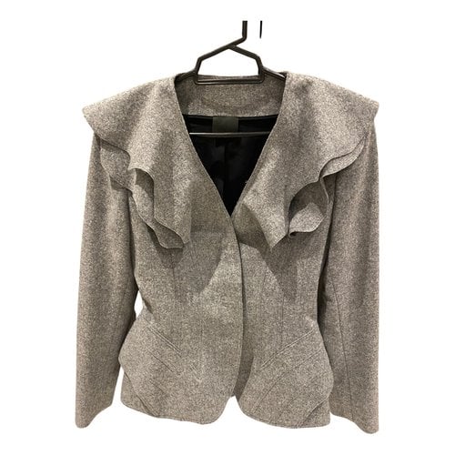 Pre-owned Fendi Wool Jacket In Grey