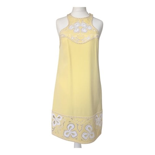 Pre-owned Emilio Pucci Silk Mini Dress In Yellow