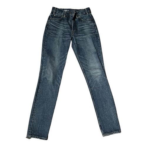 Pre-owned Celine Slim Jeans In Blue