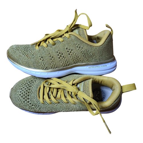 Pre-owned Apl Athletic Propulsion Labs Trainers In Gold