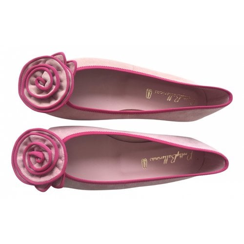 Pre-owned Pretty Ballerinas Ballet Flats In Pink