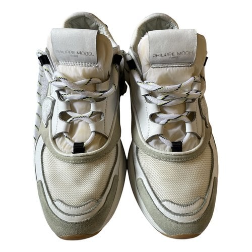 Pre-owned Philippe Model Leather Trainers In White