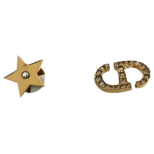 Pre-owned Baby Dior Earrings In Gold