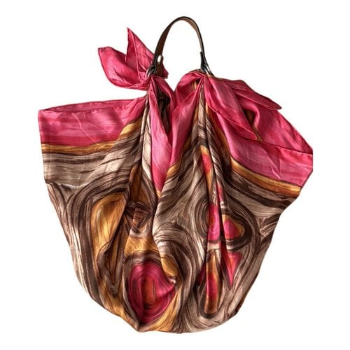 Pre-owned Celine Scarf Bag Silk Handbag In Pink