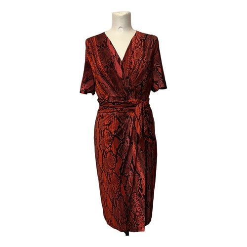 Pre-owned Just Cavalli Mid-length Dress In Red