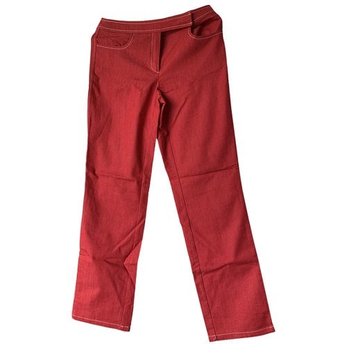 Pre-owned Marella Straight Pants In Red
