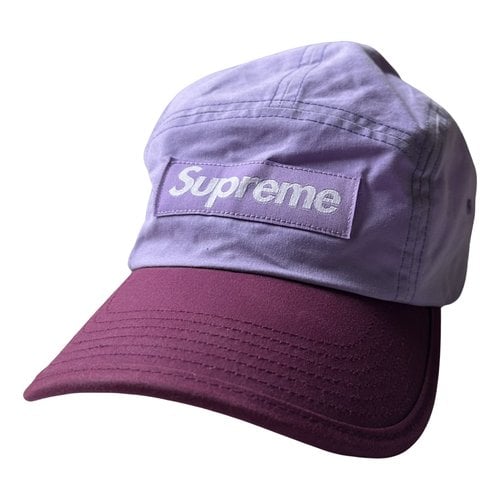 Pre-owned Supreme Box Logo Hat In Purple