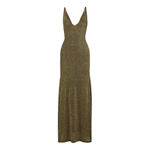 Pre-owned Missoni Maxi Dress In Gold