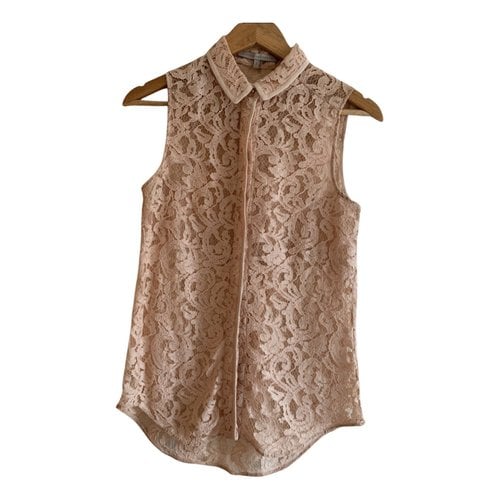 Pre-owned Victoria Beckham Lace Blouse In Pink