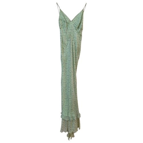 Pre-owned Ermanno Scervino Silk Dress In Green