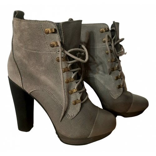 Pre-owned Diesel Ankle Boots In Grey