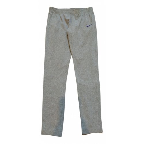 Pre-owned Nike Leggings In Grey