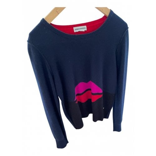 Pre-owned Sonia Rykiel Cashmere Jumper In Navy