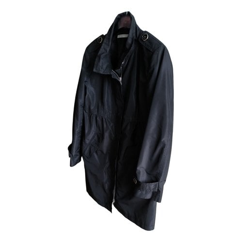 Pre-owned Marella Trench Coat In Black