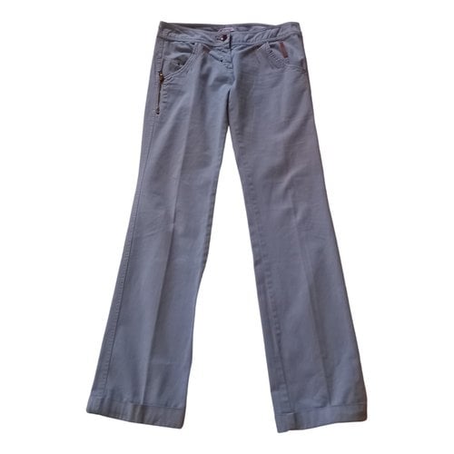 Pre-owned Max & Co Straight Pants In Anthracite