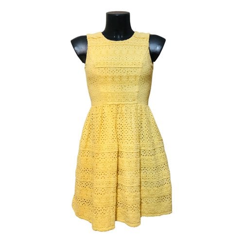 Pre-owned Needle & Thread Mid-length Dress In Yellow