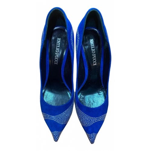 Pre-owned Emilio Pucci Heels In Blue