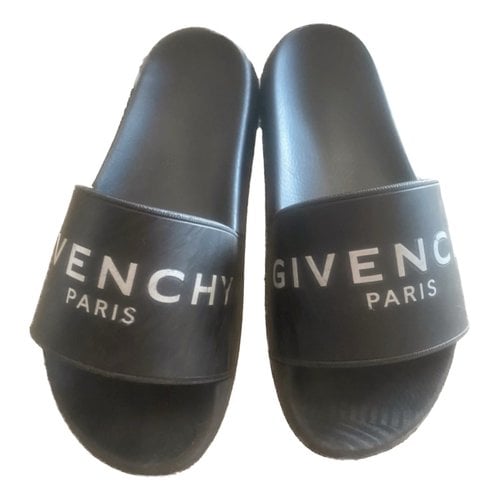 Pre-owned Givenchy Mules In Black