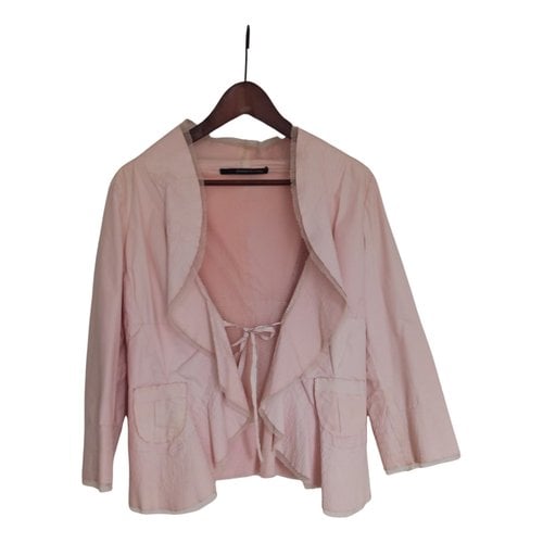 Pre-owned Maurizio Pecoraro Leather Jacket In Pink
