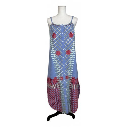 Pre-owned Anthropologie Mid-length Dress In Blue