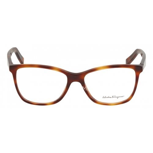 Pre-owned Ferragamo Oversized Sunglasses In Brown