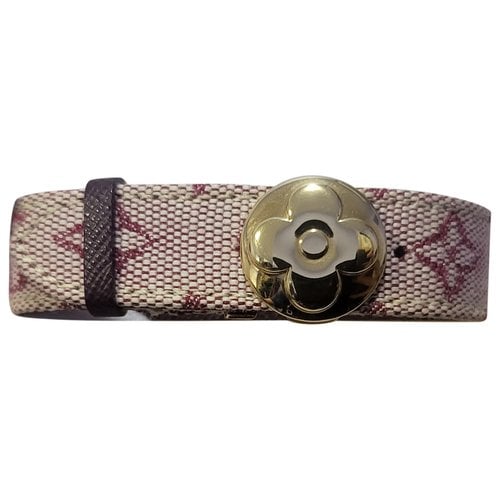 Pre-owned Louis Vuitton Cloth Bracelet In Pink