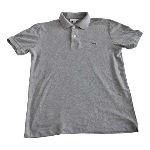 Pre-owned Lacoste Polo Shirt In Grey