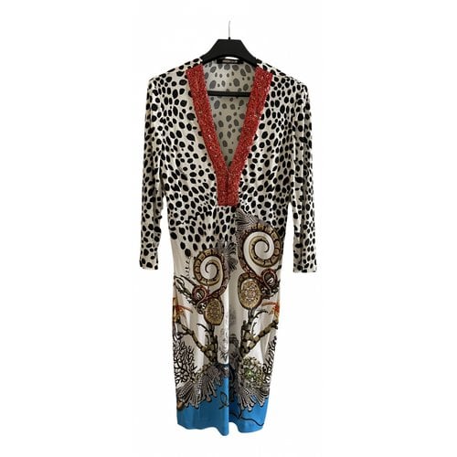 Pre-owned Roberto Cavalli Mid-length Dress In Multicolour