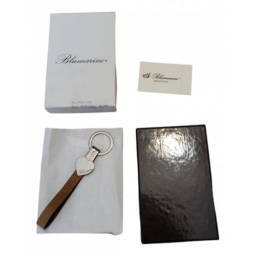 Pre-owned Blumarine Leather Key Ring In Camel