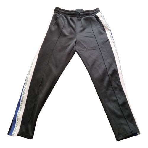Pre-owned Pieces Uniques Trousers In Black