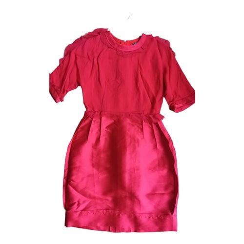 Pre-owned Lanvin Silk Mini Dress In Pink