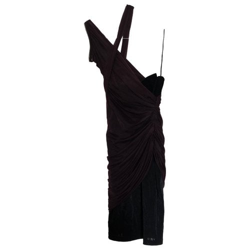 Pre-owned Alexander Wang Velvet Mini Dress In Black