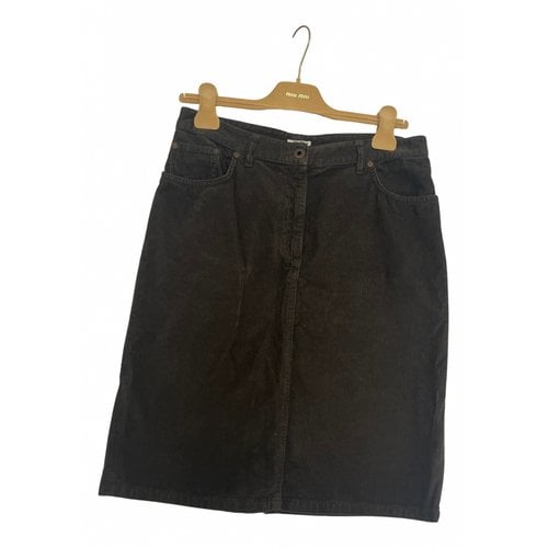 Pre-owned Miu Miu Skirt In Brown