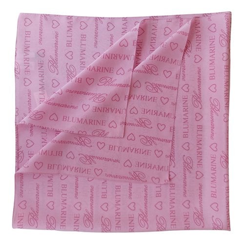 Pre-owned Blumarine Silk Handkerchief In Pink