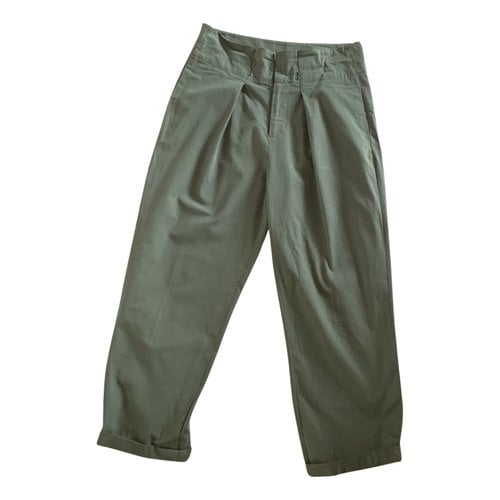 Pre-owned Weili Zheng Carot Pants In Green