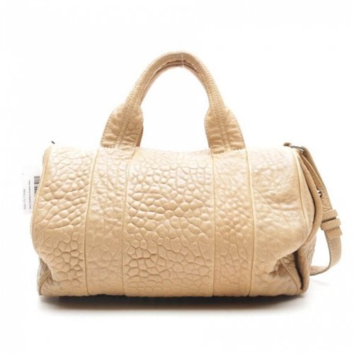 Pre-owned Alexander Wang Leather Bag In White