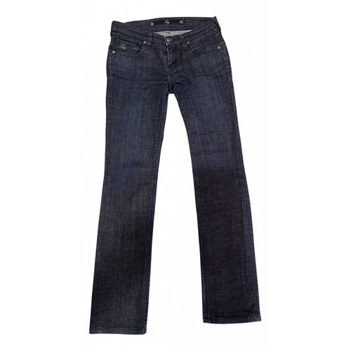 Pre-owned Fay Straight Jeans In Blue