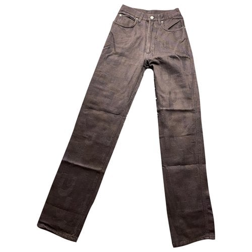 Pre-owned Emanuel Ungaro Jeans In Brown