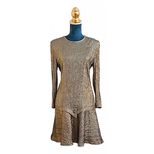 Pre-owned Carel Mid-length Dress In Gold