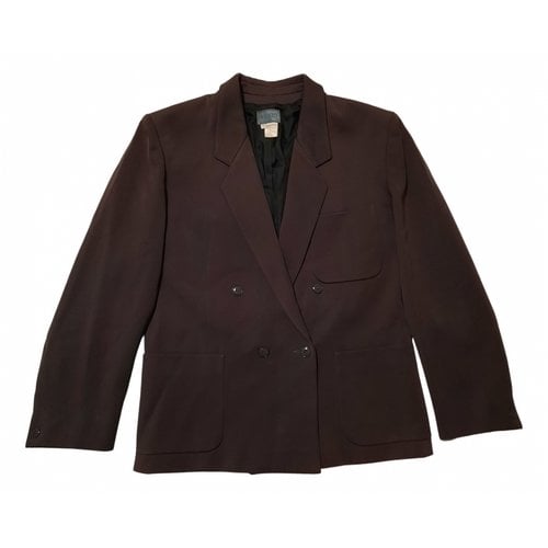 Pre-owned Kenzo Wool Short Vest In Brown