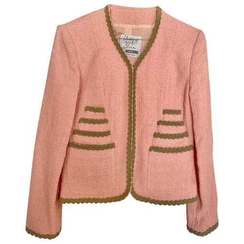Pre-owned Moschino Blazer In Pink