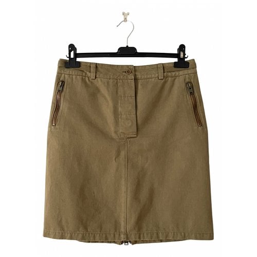 Pre-owned Miu Miu Mid-length Skirt In Khaki